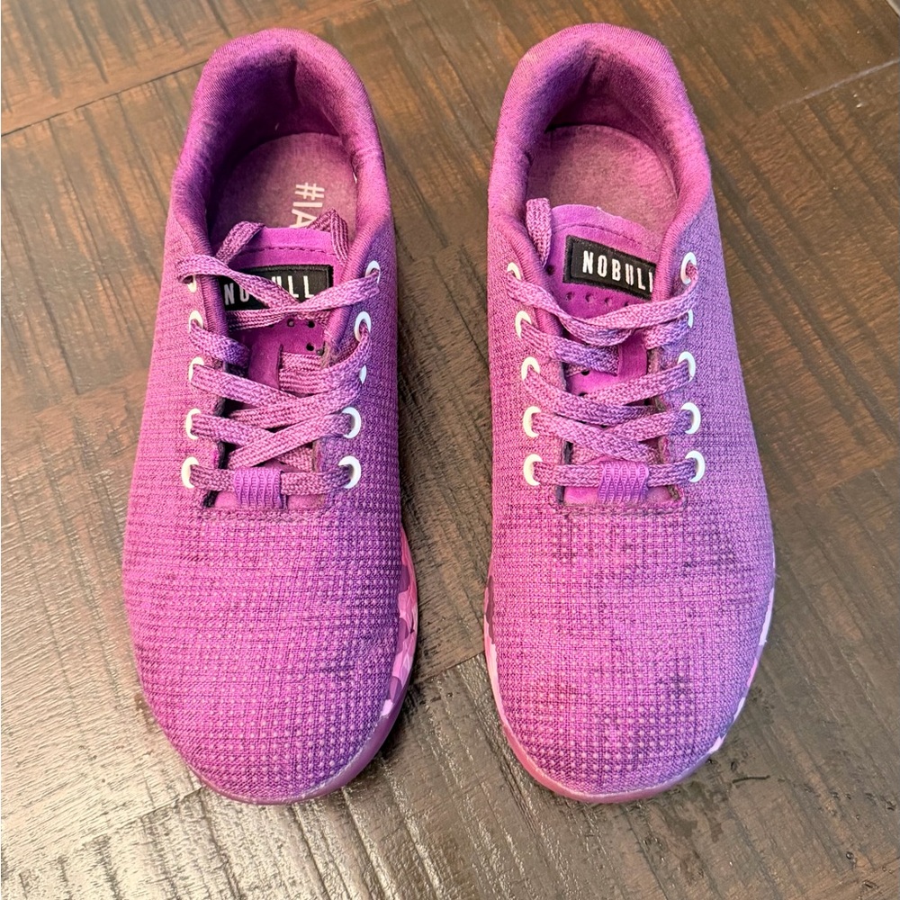 NOBULL Pink/Purple Knit Training Sneakers